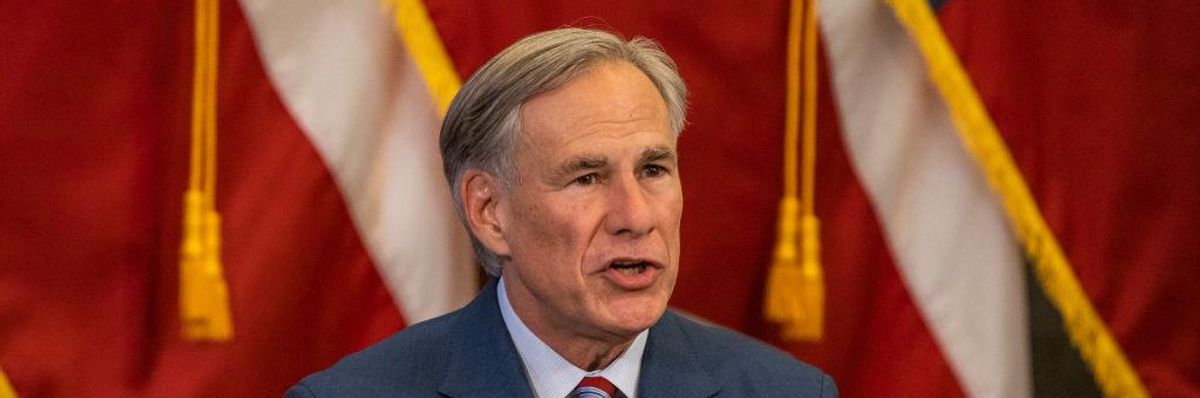 Gov. Abbott: Millions of People in My State Without Power? Damn Liberal Climate Agenda!