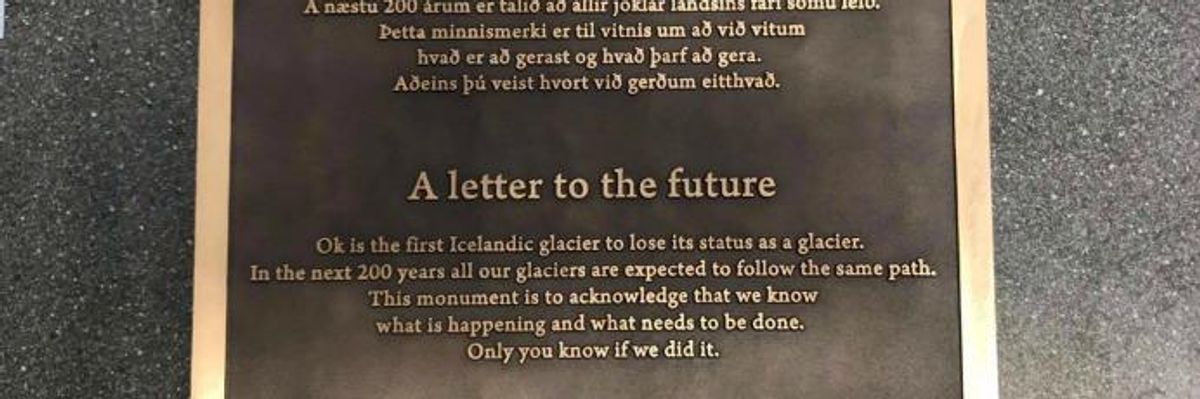 To Call Attention to "What's Being Lost" to Climate Crisis, Former Glacier to Receive Monument
