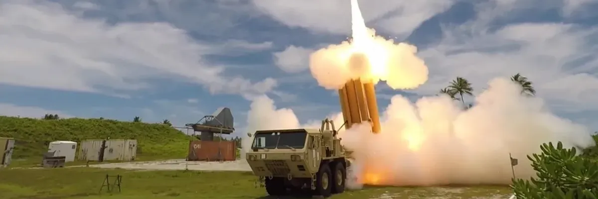 THAAD battery during test fire