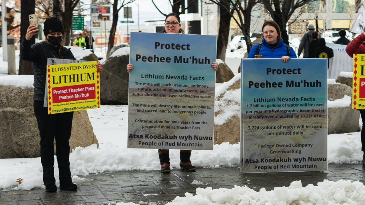 Thacker Pass lithium mine protest