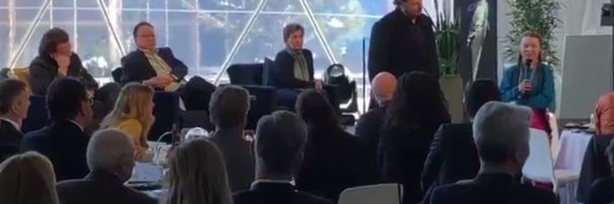 Right "To Their Faces," 16-Year-Old Greta Thunberg Tells Davos Elite Climate Crisis Their Fault