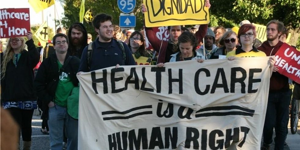 The actions came just days before the House of Representatives votes on the Republican's Obamacare replacement bill. (Photo: United Workers/flickr/cc)