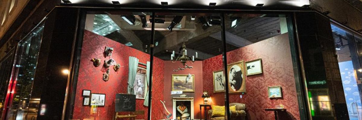 'Gross Domestic Product': How Street Artist Banksy Turned Bizarre Trademark Dispute Into Fundraiser for Migrant Rescue Ship