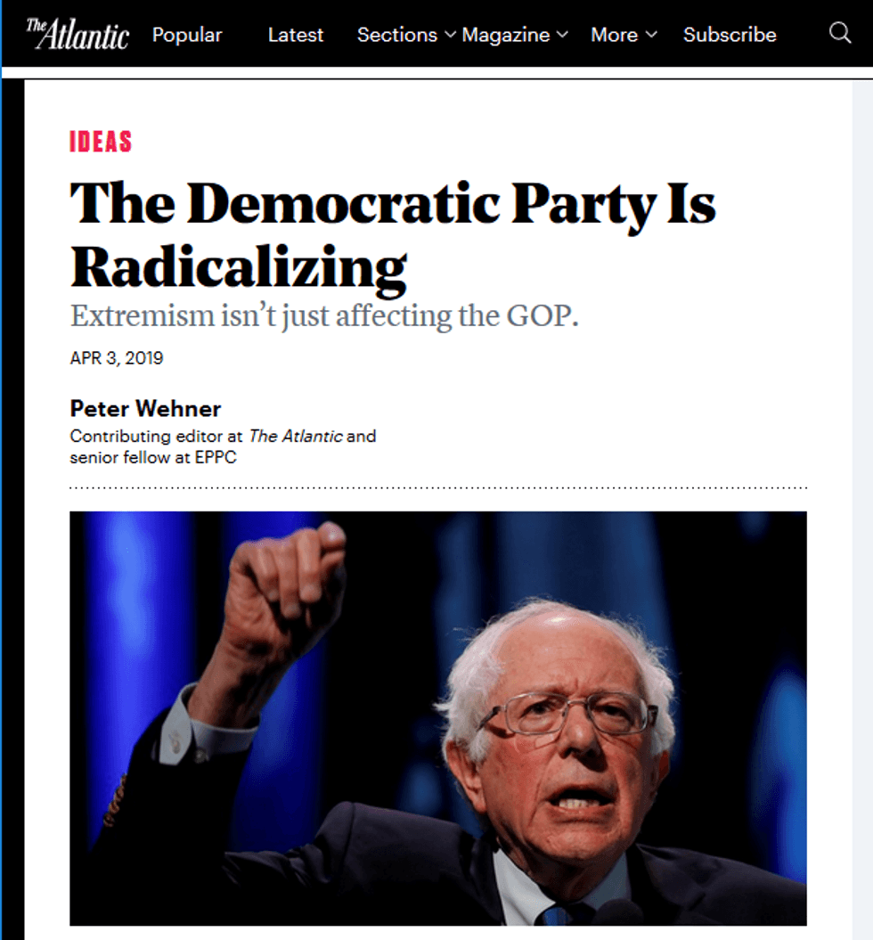 The Atlantic (4/3/19) warns against the Democrats'