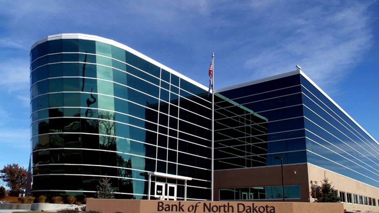 The Bank of North Dakota headquarters is located in Bismark.