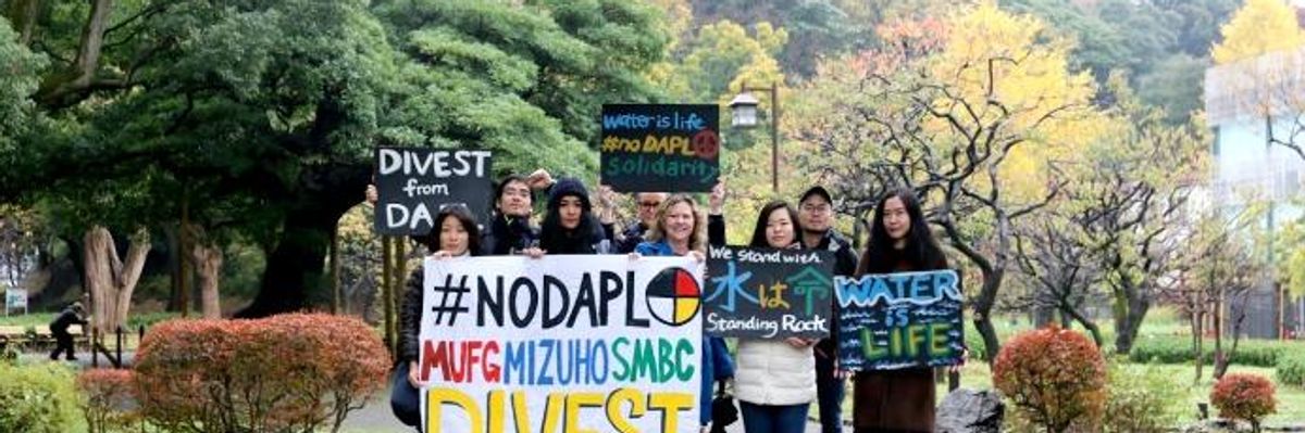 Activists Around the World Take #NoDAPL Fight to the Banks