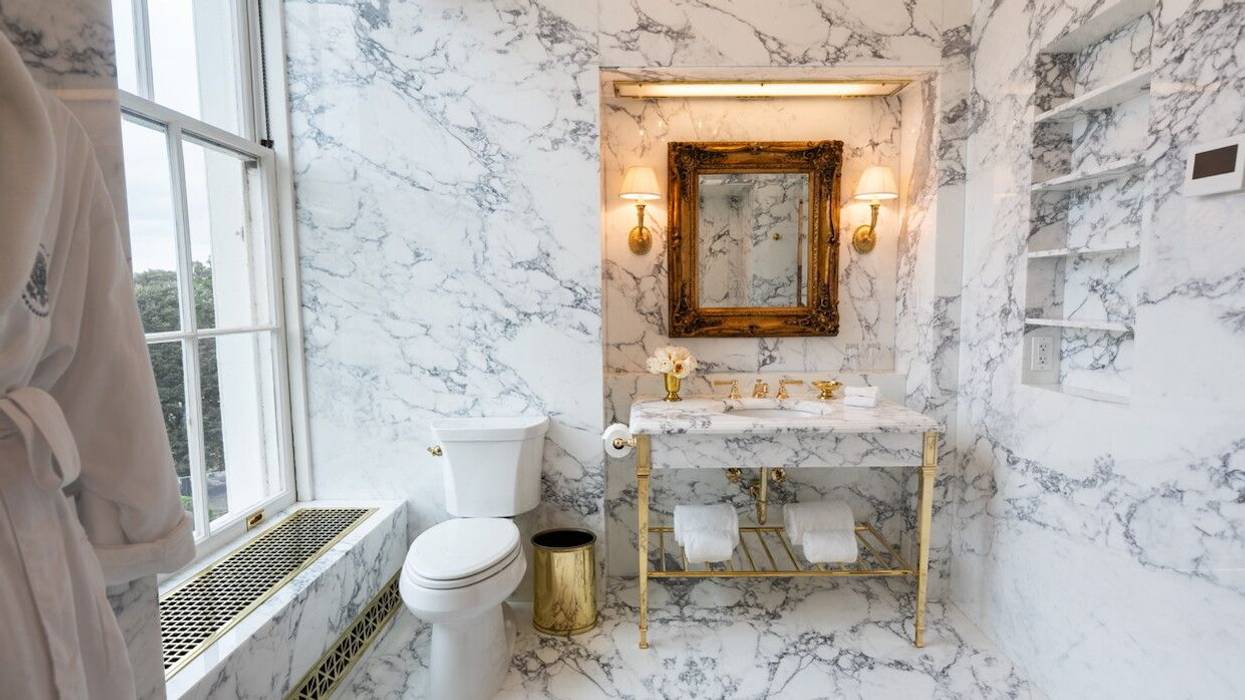 With Food Aid Suspended for Millions of Families, Trump Brags of 'Statuary Marble' Bathroom Makeover