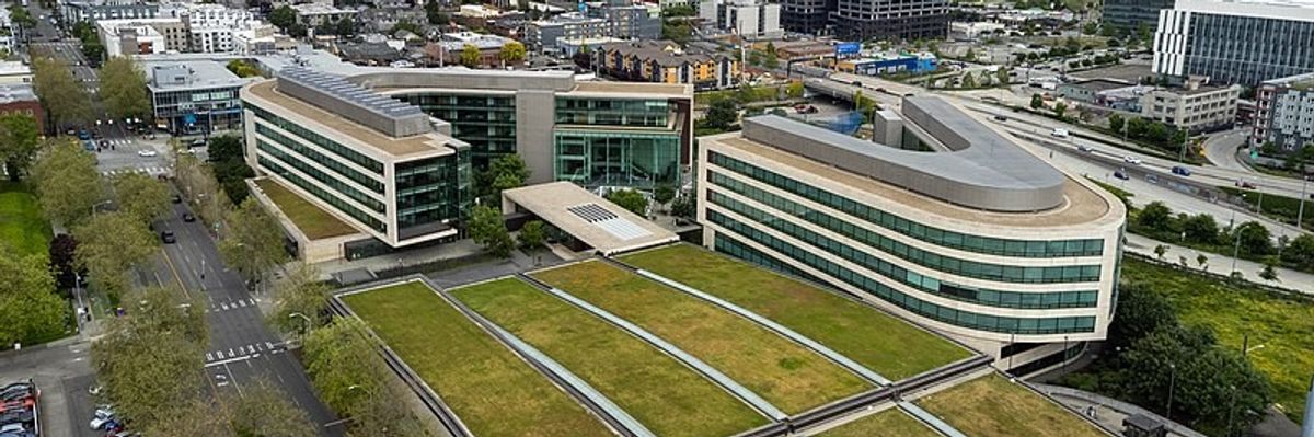 The Bill and Melinda Gates Foundation building.