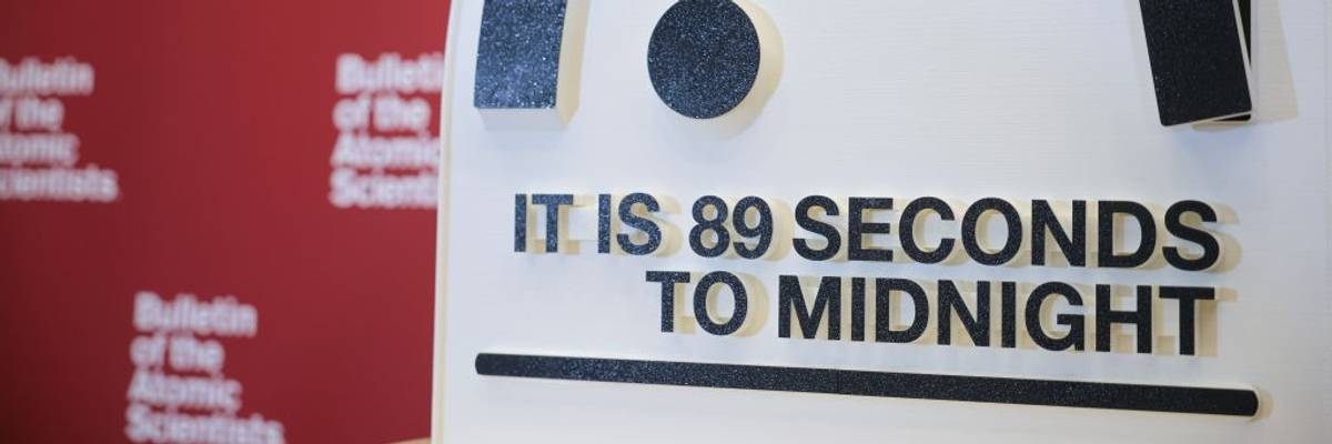 The Bulletin Of The Atomic Scientists Holds Its Annual "Doomsday Clock" Adjustment News Conference