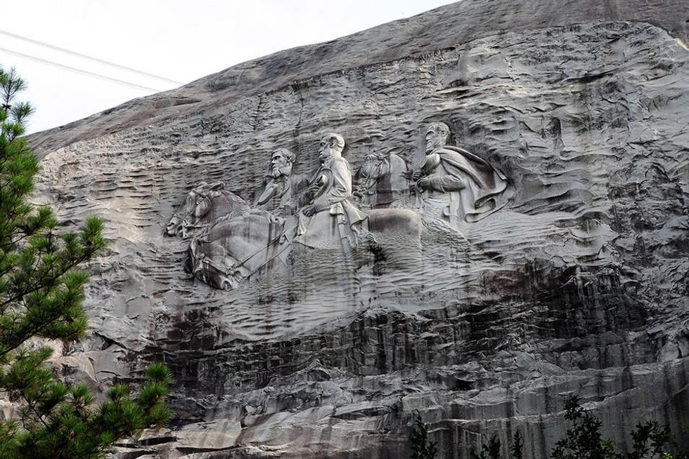 The Confederate Memorial at Stone Mountain Park