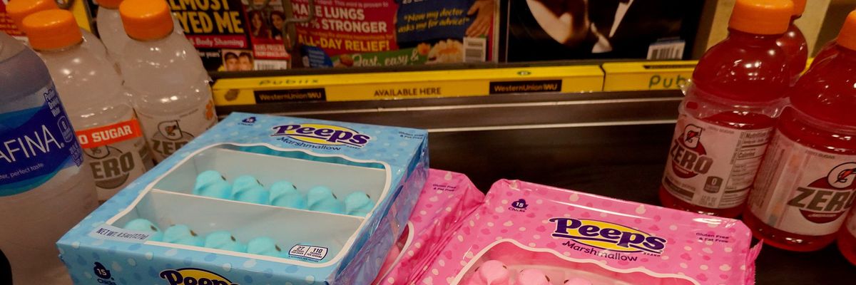 The Easter candy Peeps