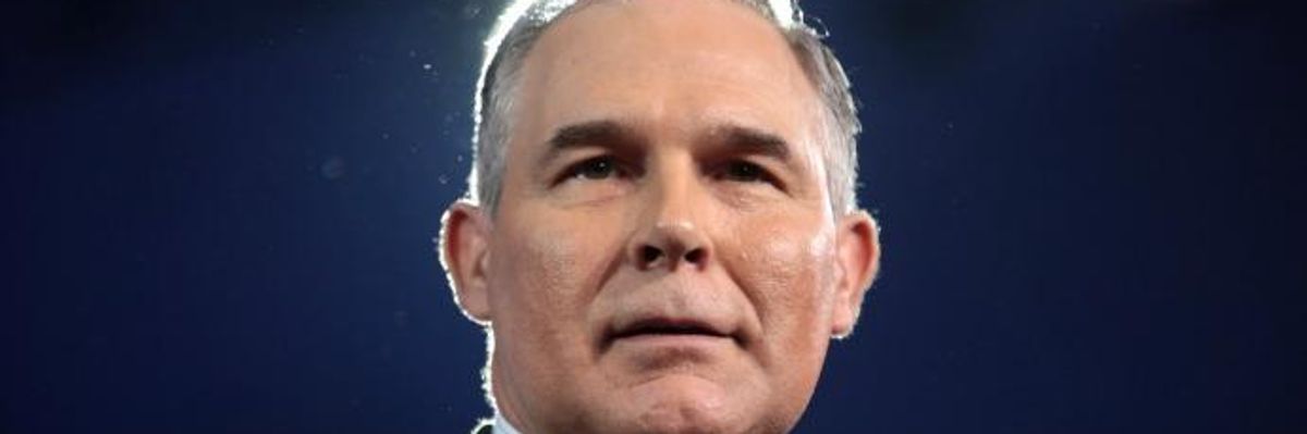 EPA Chief and "Polluter's Tool" Pruitt Lied to Senate About Private Email Use