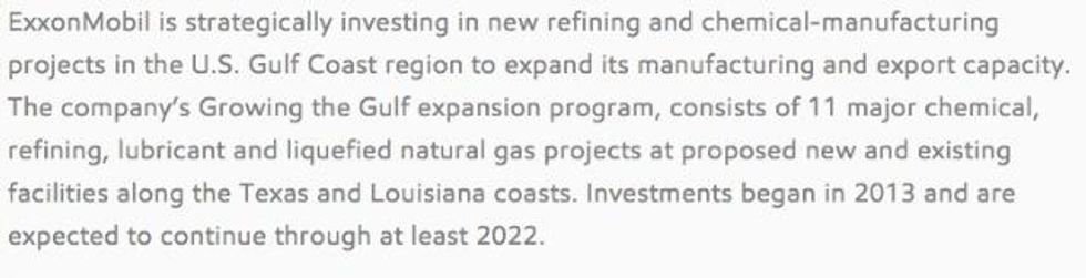 The Exxon press release was published Monday at 3:10pm EST.