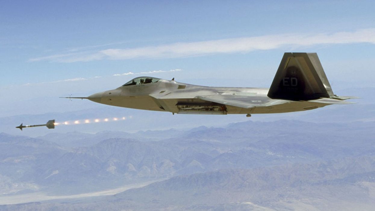 The F-22 Raptor in flight