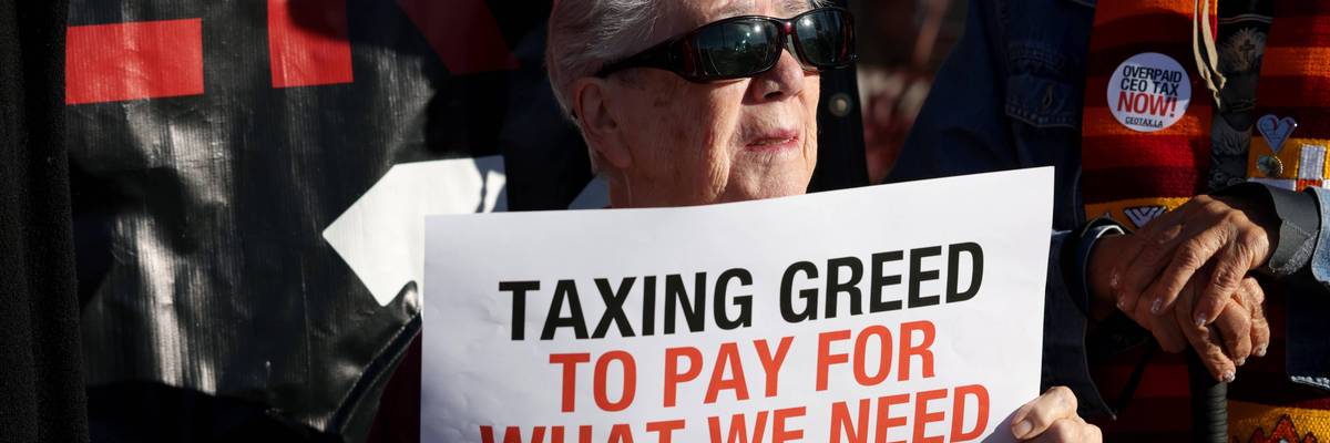 The Fair Games Coalition, The Overpaid CEO Tax Initiative, Tesla Diner, labor organizations, Unite Here 11, KFCW, billionaires tax