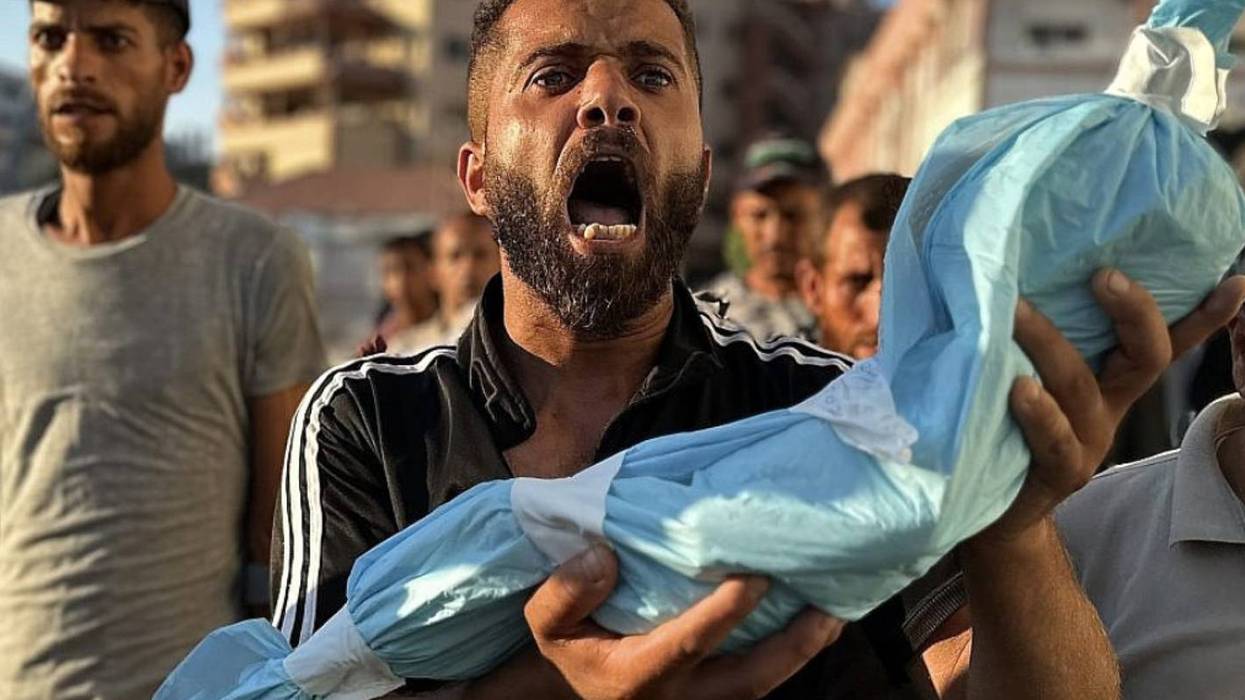 The father of another murdered Palestinian baby in Gaza