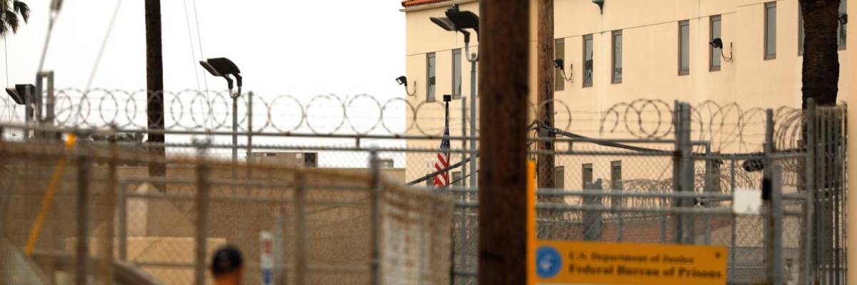 The federal prison in San Pedro, California