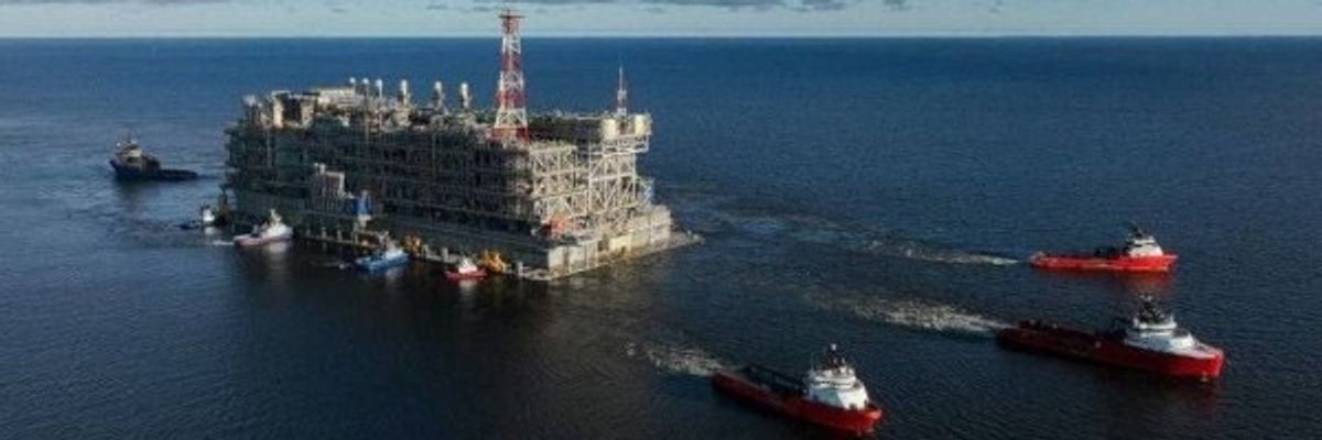 The first liquefaction train of Arctic LNG 2 in Russia