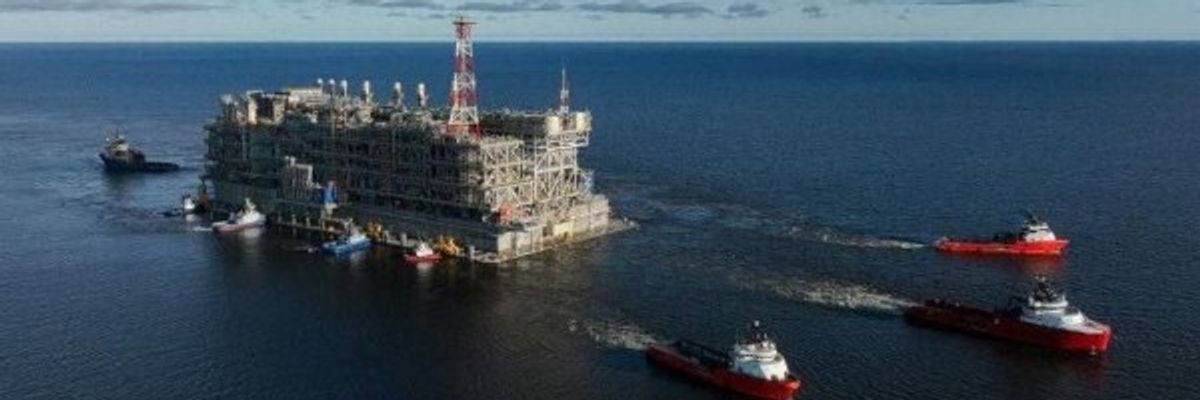 The first liquefaction train of Arctic LNG 2 in Russia