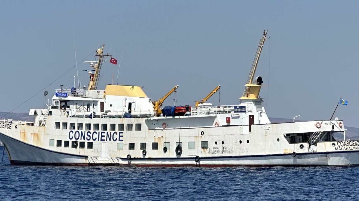 The flotilla ship the Conscience.