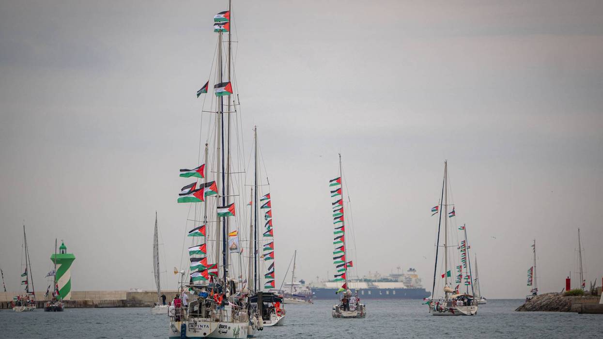 The Gaza-bound Flotilla Departs From Barcelona.