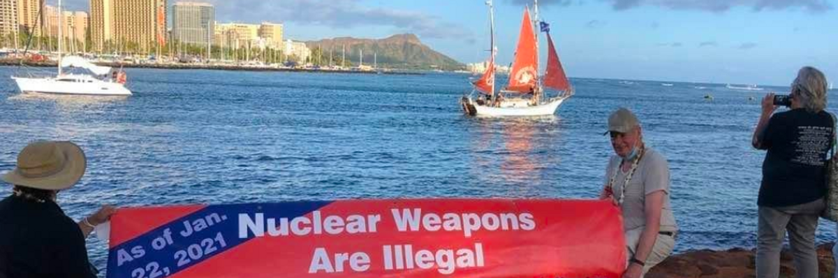 Golden Rule Peace Boat Sets Sail from Hawai'i for California