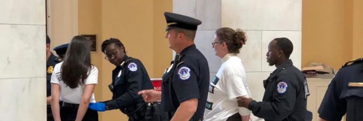 While Americans 'Have Been Waiting Two Years For Congress to Do Its Job,' Arrests End Impeach Trump Sit-In Within Two Minutes