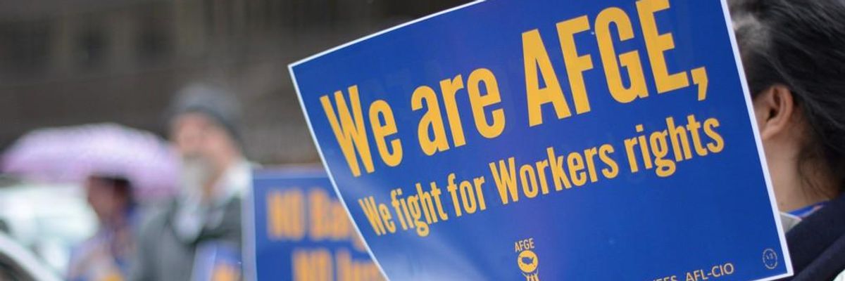 'Nothing Short of Inhumane': Federal Workers Sue Trump for Forcing Them To Work Dangerous Jobs Without Pay During Shutdown