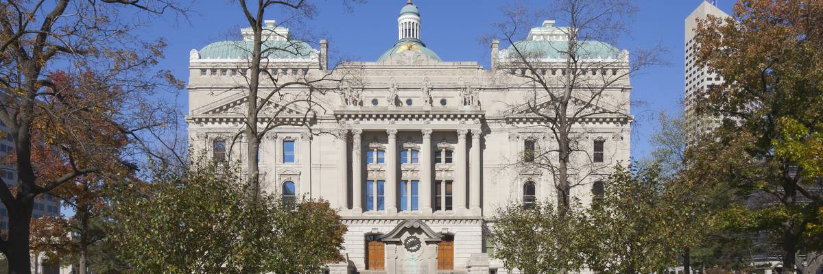 The Indiana State Capitol.