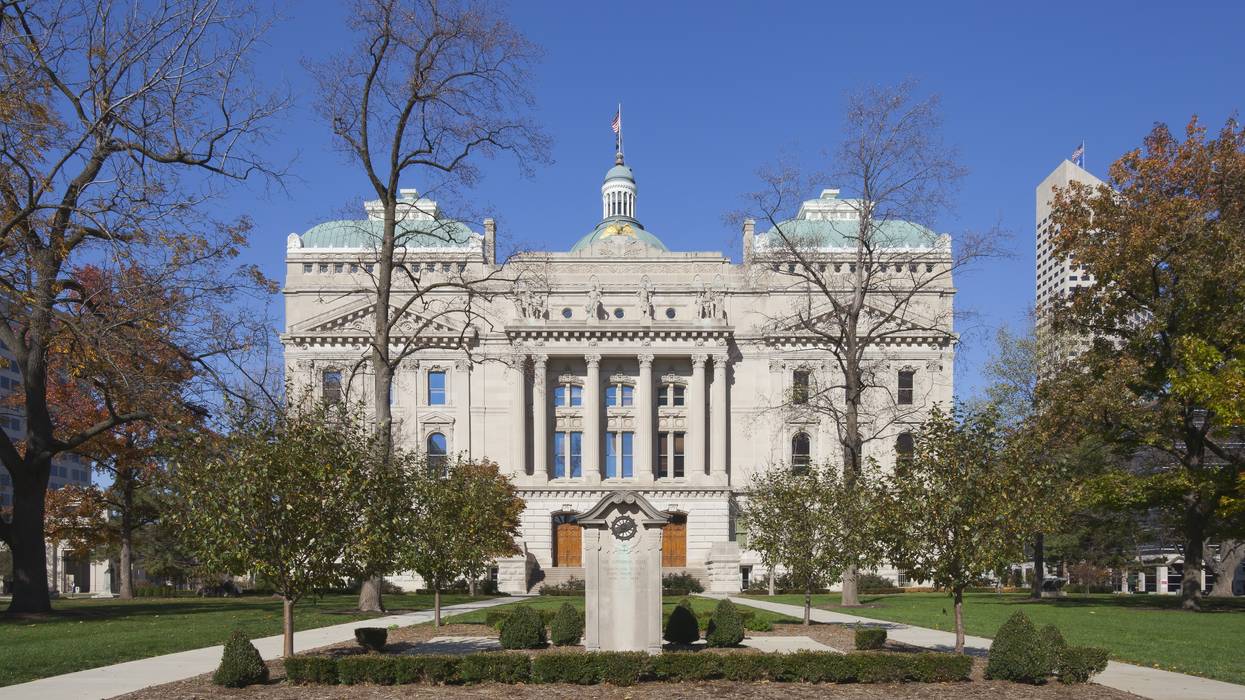 The Indiana State Capitol.