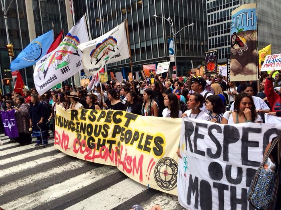The Indigenous Environmental Network at People's Climate March September 21, 2014. (Photo: Our Power Campaign)