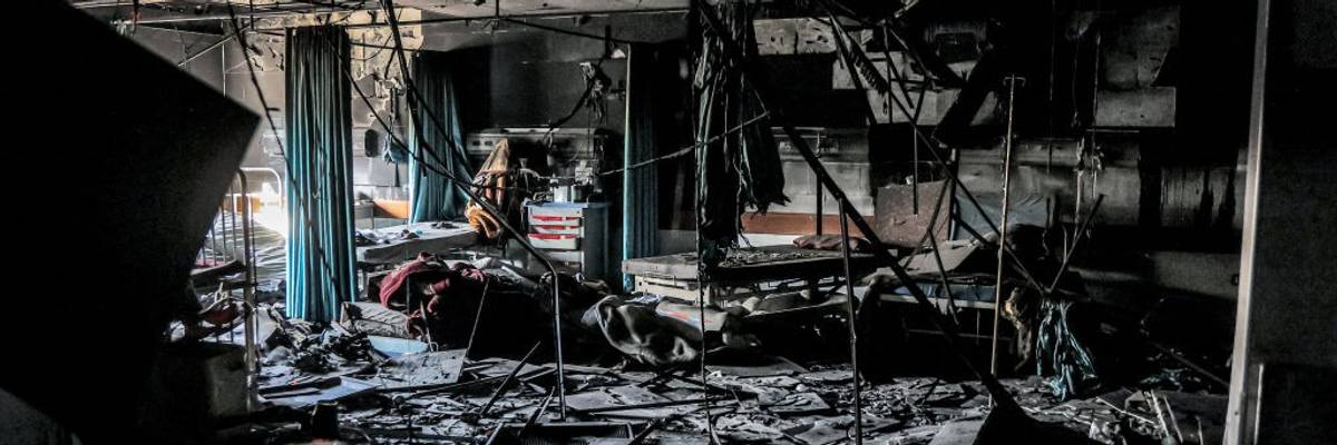 The intensive care unit of the Kamal Adwan Hospital