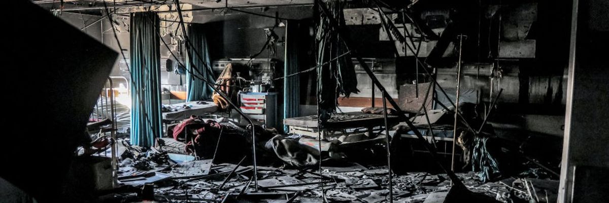 The intensive care unit of the Kamal Adwan Hospital