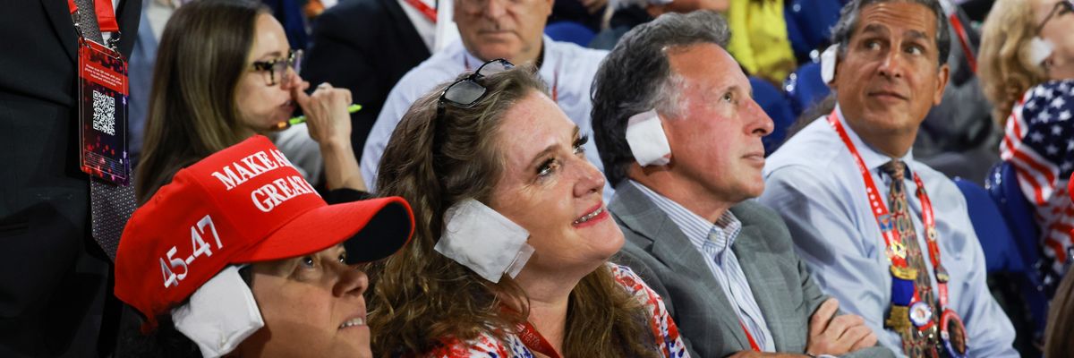 The Kotex of Courage donned by MAGA-ites in tribute to their leader.