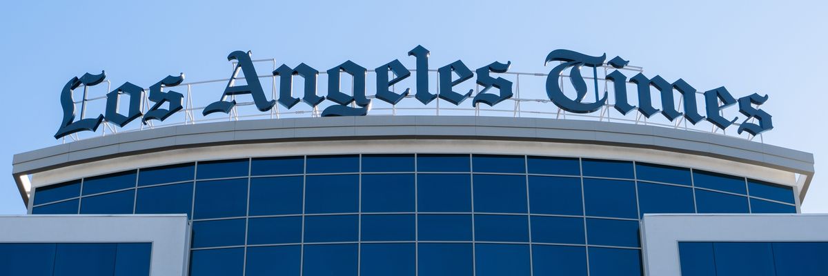 The Los Angeles Times office