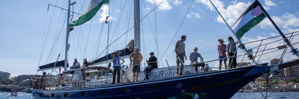 The Madleen in Sicily.