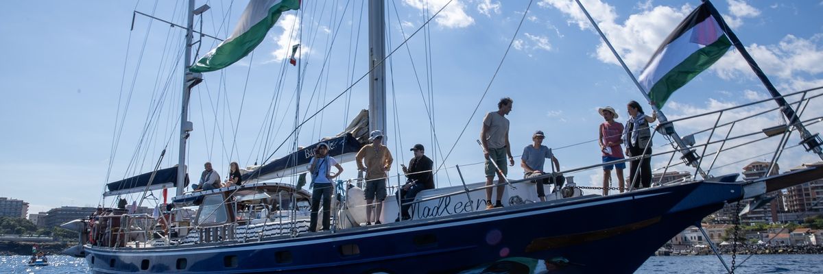 The Madleen in Sicily.