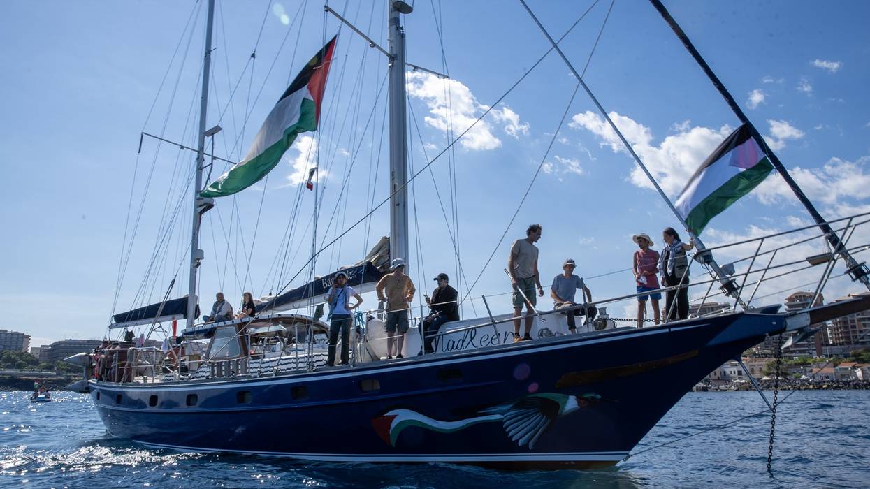 The Madleen in Sicily.
