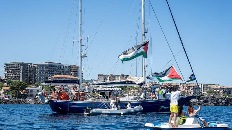The Madleen, the Gaza Freedom Flotilla vessel