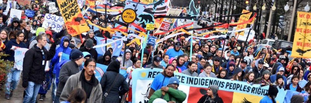 'We Exist, We Resist, We Rise': Thousands March for Native Nations
