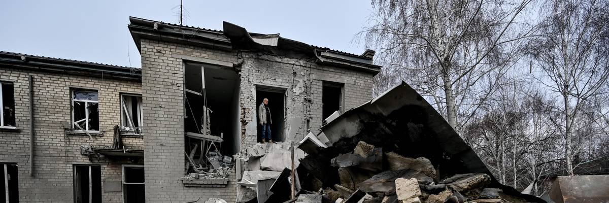 The maternity ward of the Vilniansk Multidisciplinary Hospital in southeastern Ukraine lies in ruins after a Russian missile attack that claimed the life of a two-day-old infant.