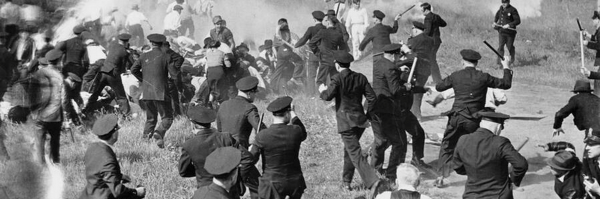The Memorial Day Massacre of 1937 in Chicago, Illinois.