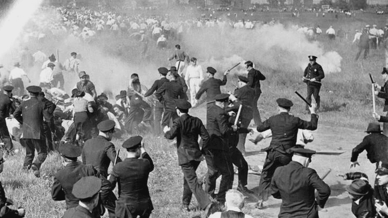 The Memorial Day Massacre of 1937 in Chicago, Illinois.
