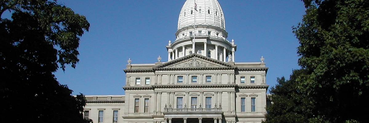 The Michigan State Capitol building.