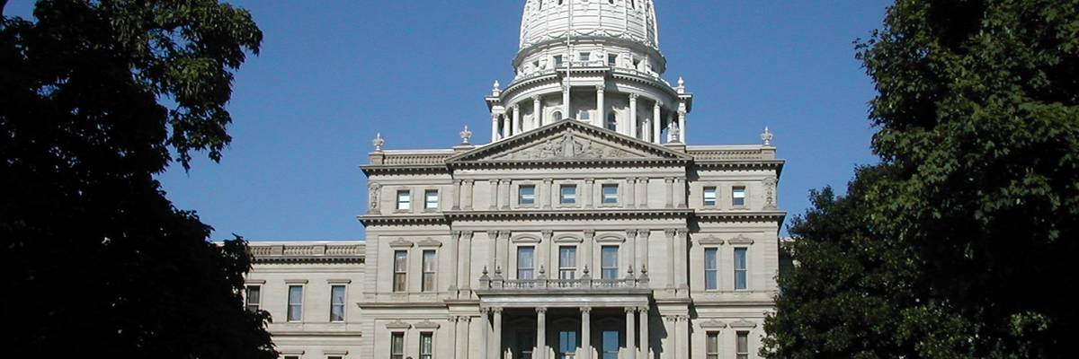 The Michigan State Capitol building.