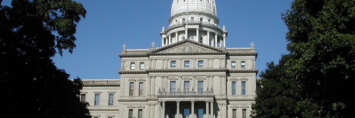 The Michigan State Capitol building.