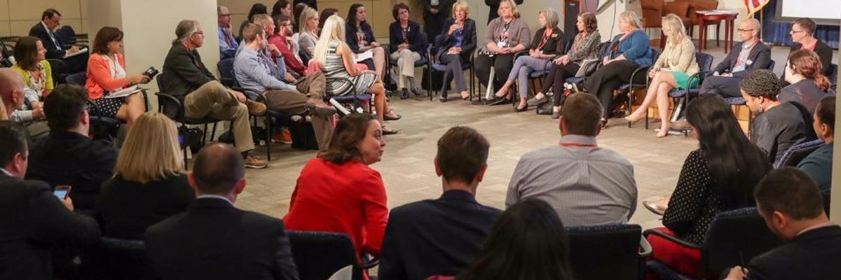 "You're the One Creating the 'Bad' Schools": Nation's Top Teachers Denounce Devos During Closed-Door Session