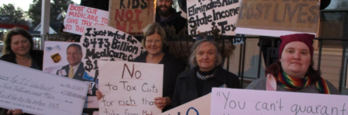 Dozens of #TrumpTaxScam Sit-Ins and Rallies Planned for Final Resistance Push