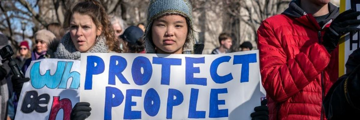 As Students Demand End to NRA's Stranglehold, Group Says Stronger Democracy Key to Gun Control Victory