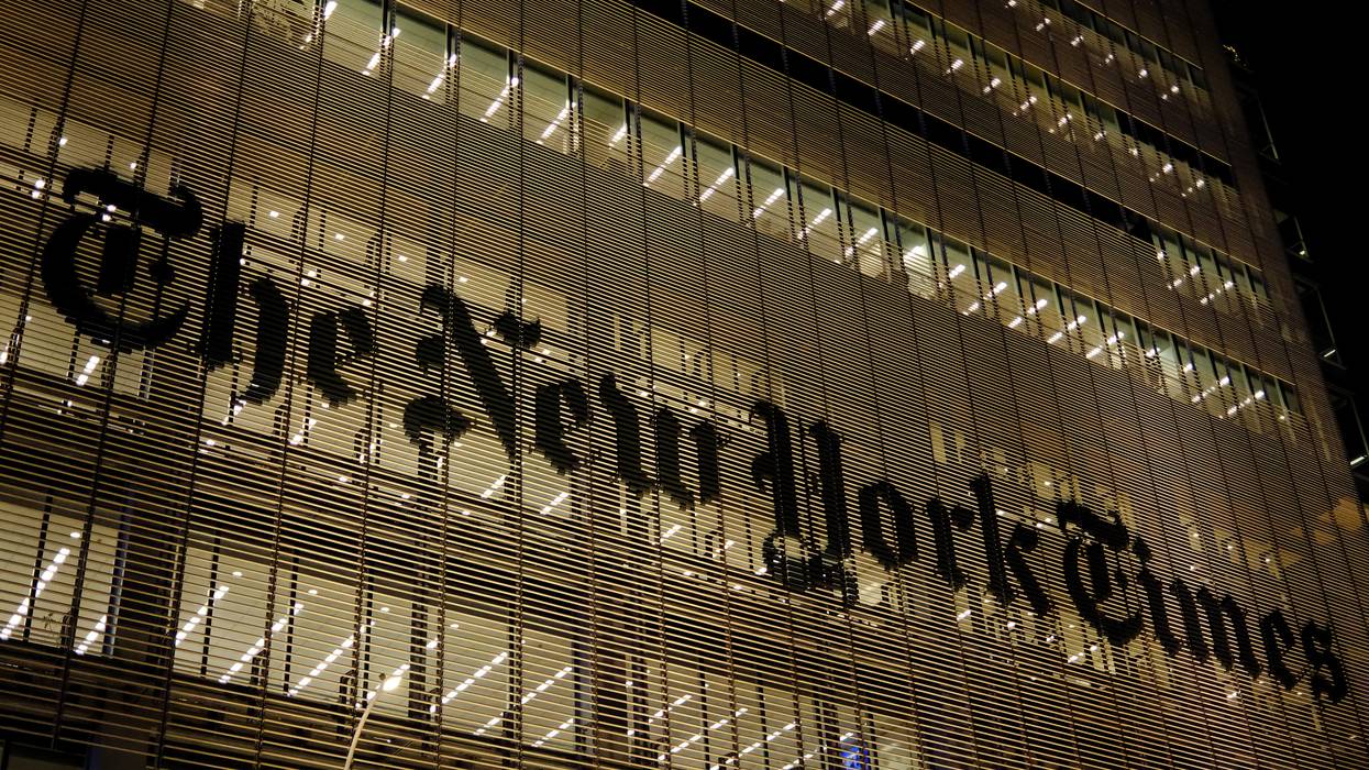 The New York times' headquarters building.